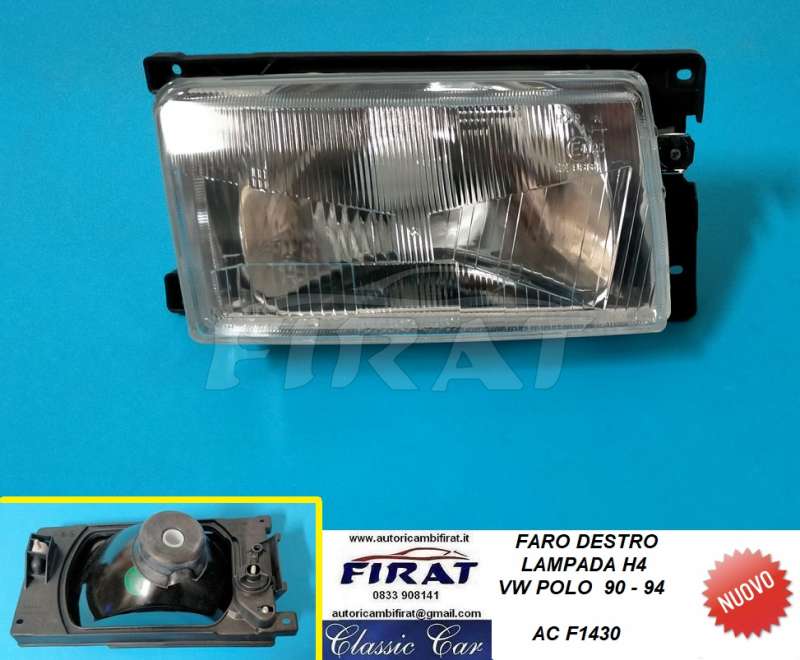 FARO VW POLO 90 - 94 H4 ANT.DX (F1430)